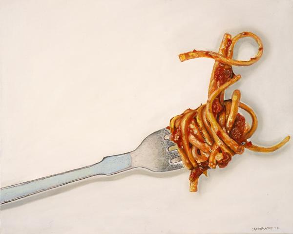 Spaghetti on Fork