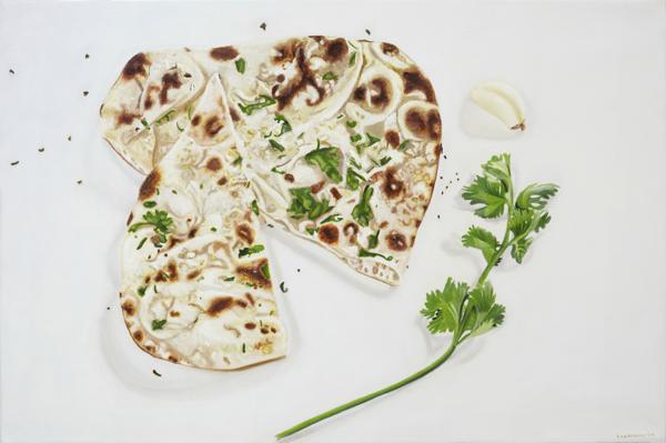 Garlic Naan and Coriander