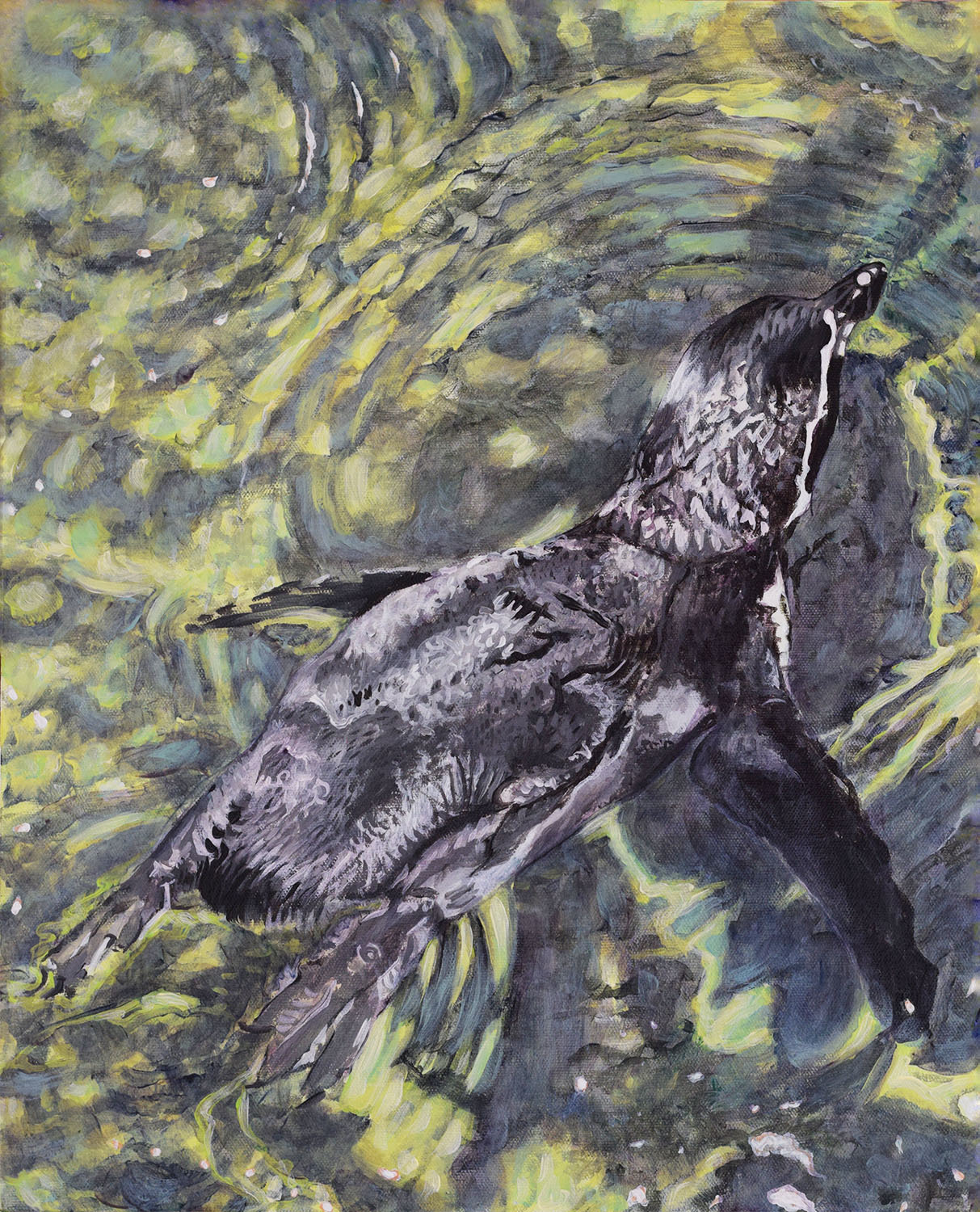 Swimming Penguin I
