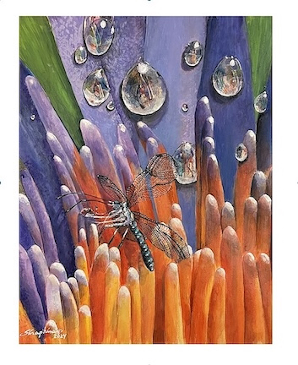 VIVE's SINGING FLOWER WITH BRAZILIAN DRAGONFLY