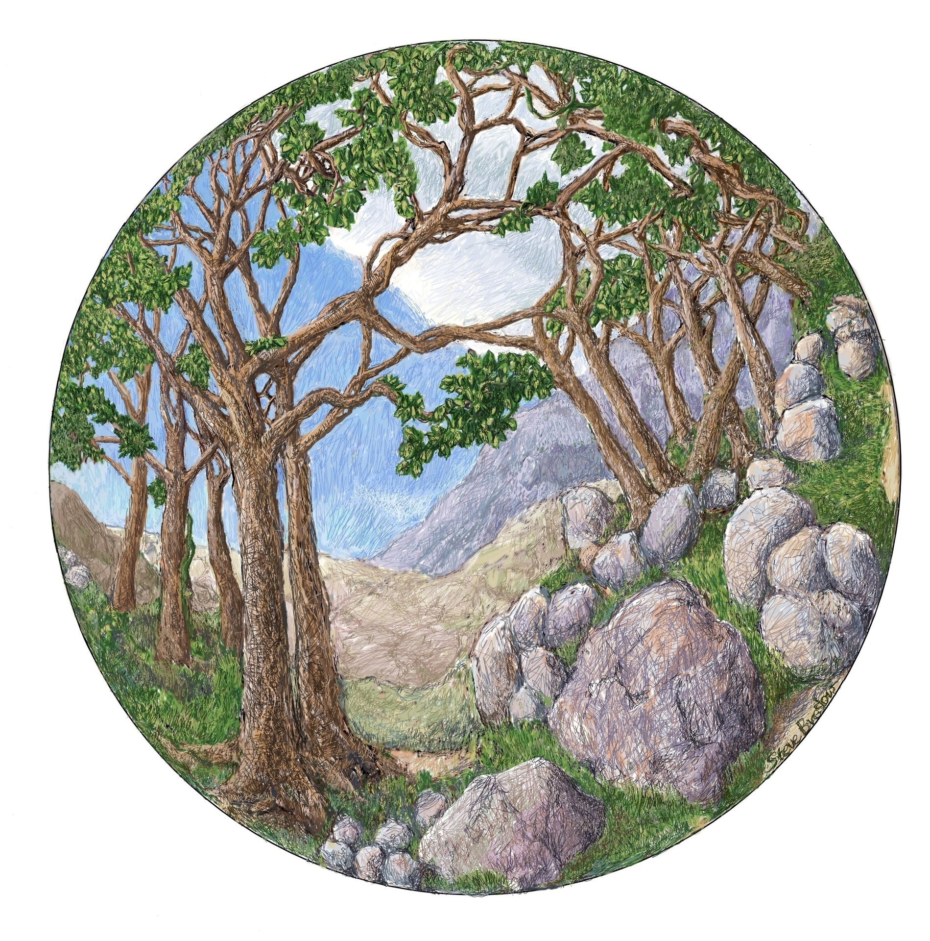 Valley in a Circle